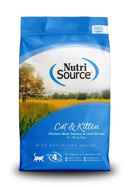 16 Lb Nutrisource Cat & Kitten Chicken, Salmon & Liver - Healing/First Aid
